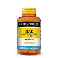Mason Natural, NAC Amino Acid Capsules, 60 Count, Dietary Supplement Supports and Protects Cellular and Immune Functions, Supports Overall Health and Wellness