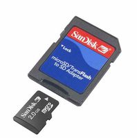 Sandisk 2GB MicroSD TransFlash Memory Card for HTC 8925 Touch Shadow Motorola Z6TV Samsung A737 A736 A747 i617 T539 T639 U700 Gleam Pantech C810