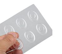 6Sheets(36PCS) Clear Gel Oval Foot Corn Pain Relief Rings Gel Cushions Pads Caps Remover Shoes Stick Foot Care Protector Bunion Treatment