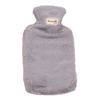 Vosarea Hot Water Bag Hot Water Bottle with Plush Cover Grey