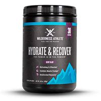 Wilderness Athlete: Hydrate & Recover, Powder Electrolyte Drink Mix, Berry Blast, 30 Serving Tub, Recover Faster with Bcaas, Boost Immune System with 1000mg of Vitamin C