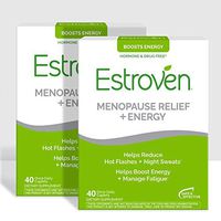 Estroven Energy | Menopause Relief Dietary Supplement | Safe Multi-Symptom Relief | Helps Reduce Hot Flashes & Night Sweats* | Helps Boost Energy & Manage Fatigue* | 40 Caplets (pack of 2)