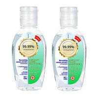 Kitt Mild Clear Liquid Hand Soap - Instant Antibacterial Hand Sanitizer Gel - Travel Size Disposable Hand Sanitizer, Rinse Free Hand Soap Gel for Adults & Kids (2PC Green)