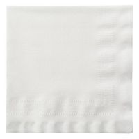 Hoffmaster 120052 Linen-Like Greek Key Dinner Napkin, Embossed, 1/4 Fold, 17" Length x 17" Width, White (Case of 300)