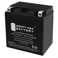 Mighty Max Battery YTX16-BS 12V 14Ah Battery Replaces Maintenance-Free AGM RTX16-BS Brand Product