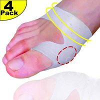 Mcvcoyh Bunion Guards Gel Shields and Bunion Relief Sleeve, 4-Pack Gel Pad - Hallux Valgus and Shoe Friction Protector - Elastic Bootie Guard, Shield, Cushion