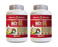 Appetite suppressant for Weight Loss for Women - MCT Oil 3600MG - 100% Pure - mct Oil for Skin - 2 Bottles 300 Softgels