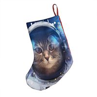 Funny Kitten Cat Solar System Special Xmas Socks Hanging Decoration Candy Bag Party Holiday Christmas Santa Claus Home Decor Gift