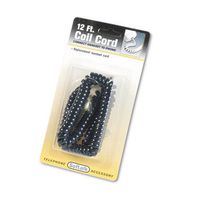 Softalk : Coiled Phone Cord, 12ft, Black -:- Sold as 2 Packs of - 1 - / - Total of 2 Each