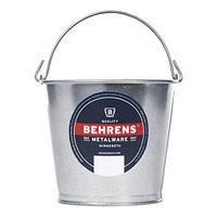 Behrens Galvanized Steel Utility Pail, 2-Quart, Silver