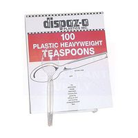 D&W Fine Pack Legion Heavy Weight Teaspoon Crystal Clear, Polystyrene | 1000/Case