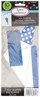 Amscan 10 Candy Buffet Cone Polka Dots Bags - Bright Royal Blue