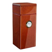 Cigar City Humidors Special Edition 16 Cigar Authentic Vertical Design (Spanish Cedar) Made in North America (Cedar Gloss)