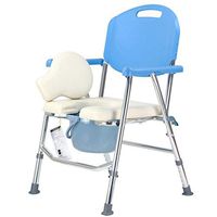 ZBYXZIGJ Elderly Toilet Chair Aluminum Alloy Commode Chair Foldable Toilet Bathroom Shower Chair Household Mobile Toilet Seat
