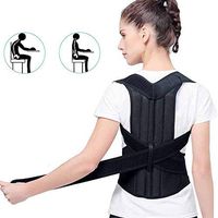 Tcare- Adjustable Posture Corrector Brace Back suppport Brace for Men and Women - Upper Back Pain Relief - Improve Bad Posture and Back Pain (L)
