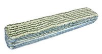 CleanAide Coral Weave Microfiber with Poly Stripe Wet and Dry Mop Pad Blue 24 Inches 6 Pack