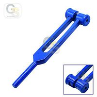 G.S Limited Edition - Blue Color - 256 Hz Medic-Grade Tuning Fork Instrument with Fixed Weights, Non-Magnetic Aluminum Alloy Best Quality