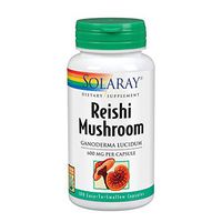 Solaray Reishi Mushroom 600mg | Healthy Immune, Cardiovascular & Brain Function Support | Energy & Mood Supplement | Lab Verified | 100 VegCaps