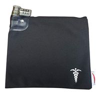Cardinal Bag Supplies Opioid Anti Diversion Bag Combination Keyed Lockable Storage Case (Black)