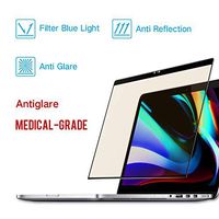 PERFECTSIGHT Screen Protector for MacBook Pro 16 inch 2019 [Medical Device] Anti Glare Radiation Blue Light Filter Fingerprint 2.5D Tempered Glass (1 Pack)