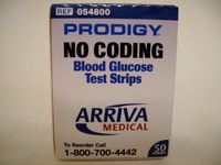 Prodigy Blood Glucose Test Strips By Arriva #054800