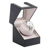 Qi Peng Shake Watch - Watch Box Automatic Mechanical Table Stringer Electric Rotary Tabler Creative Gift PU Leather (Color : A)