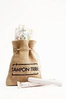 [Tampon Tribe] 100% Certified Organic Super Plus Applicator Tampons, Hypoallergenic, Leak Free, Chemical Free Tampons (28 Count)