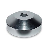 45 RPM Record Adapter Insert - Aluminum - 7 inch Vinyl Record Dome 45 Adapter (Silver anodized)