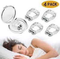 Snoring Solution, Magnetic Anti Snoring Devices Solution Clipple Stop Snoring Nose Device Snoring Solution Mouthpiece Sleeping Aid Relieve Snore Effectively Stop Snoring for Men Women (4 pcs)