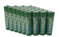 24 Loopacell AA Rechargeable NiCD Battery, 1.2V 1000mAh High Capacity AA Batteries for Solar Lights, Garden Lights