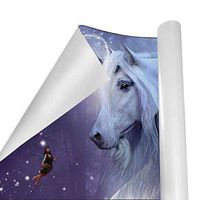 Gift Wrapping Paper Roll Majestic Unicorn Purple for Birthday,Holiday,Wedding,Baby Shower Gift Wrap - 3Rolls - 58inch x 23inchPerRoll