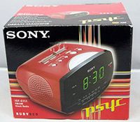 Sony ICF-C111 - Clock radio - ruby