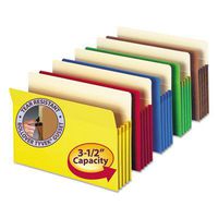 Smead Top-Tab File Pockets,3-1/2" Exp,11-3/4"x9-1/2",5/PK,Assort.