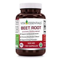 Vita Essentials Beet Root 500 Mg Capsules, 100 Count
