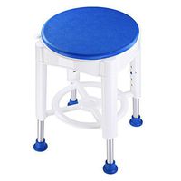 Medical Bathroom Stool Shower Chair Aluminum Frame Slid-Proof Rubber Tip 360 Degree Rotating Adjustable Seat Height