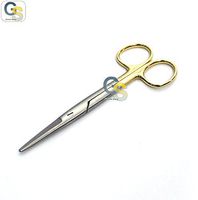 G.S T/C MAYO DISSECTING SCISSORS 6.75' STRAIGHT WITH TUNGSTEN CARBIDE INSERTS WITH GOLD HANDLE