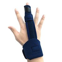 Ultrafun Trigger Finger Splint Brace Support Breathable Wrist and Thumb Fracture Finger Stabilizer Brace Sleeves for Pain Relief, Carpal Tunnel Arthritis Tendonitis (Blue)