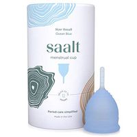 Saalt Menstrual Cup - Premium Design - Most Comfortable Period Cup - #1 Active Cup - Wear for 12 Hours - Soft, Flexible, Reusable Medical-Grade Silicone - Made in USA