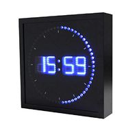 Diastar Square LED Clock- Blue
