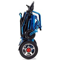 HWZLOIK Wheelchair，Scooter Electric Four-Wheeler Battery Car Folding Elderly Electric Car Travel Adult Wheelchair, Aluminum Alloy