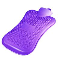 Hot Water Bottle Water Injection Thicken Rubber Massage Waist Belt Relief The Pain Hand Warmers Large Capacity 2L Cream Purple (Color : Purple)