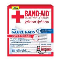 (3 Pack) Band-aid First Aid Gauze Pads 2X2 10 ct