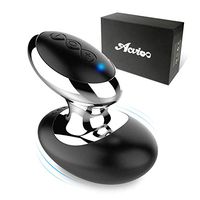 ACVIOO Personal Wand Massager Wireless Rechargeable Silicone Handheld Massager Mini Size for Neck,Shoulder,Back,Leg and Foot (Black)