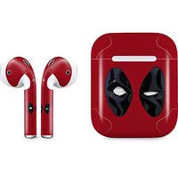 Skinit Decal Audio Skin for Apple AirPods with Lightning Charging Case - Officially Licensed Marvel/Disney Deadpool Eyes Design