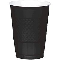 amscan Black 16oz. Plastic Cups 20 per Pack