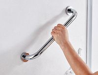 700Brass 16-Inch Grab Bar for Hotel/Motel/Home Shower Safety, Solid Brass, Polished Chrome, Heavy-duty Construction Armrest, Bathroom Bathtub Handrail