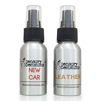 Car Air Fresheners - Twin Pack - New Car Scent & Leather (5 Twin Packs)
