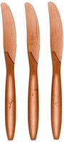 Amscan 43603.111 Big Party Pack Plastic Knives, 8.1 x 3.5, Chocolate Brown