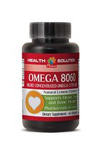 Immune Support for Dogs - Omega 8060 (Highly Concentrated Fish Oil) - Omega 3 6 9-1 Bottle 60 Softgels