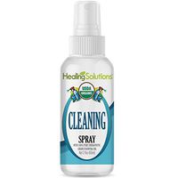 Organic Cleaning Blend Spray – Water Infused with Cleaning Blend Essential Oil – Certified USDA Organic - 2oz Bottle by Healing Solutions
